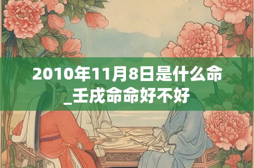 2010年11月8日是什么命_壬戌命命好不好 2010年11月8日是什么命_壬戌命命好不好