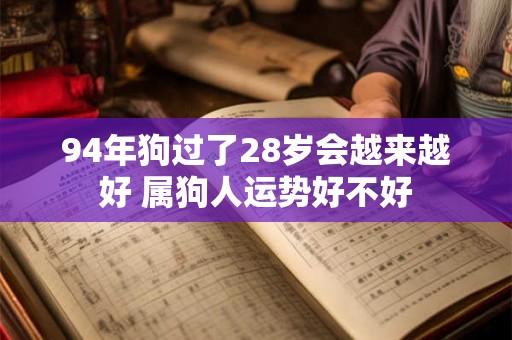 94年狗过了28岁会越来越好 属狗人运势好不好