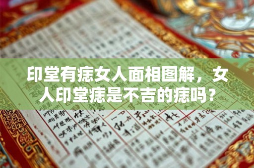 印堂有痣女人面相图解，女人印堂痣是不吉的痣吗？
