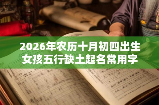 2026年农历十月初四出生女孩五行缺土起名常用字