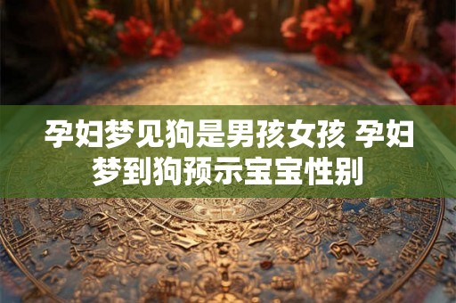 孕妇梦见狗是男孩女孩 孕妇梦到狗预示宝宝性别