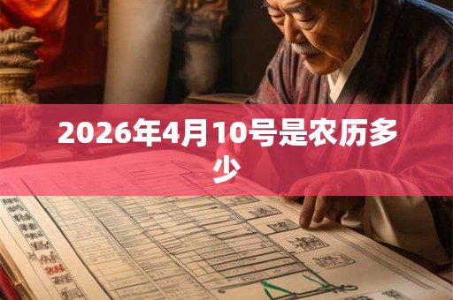 2026年4月10号是农历多少