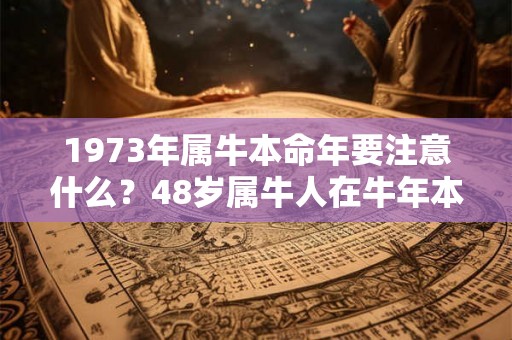 1973年属牛本命年要注意什么？48岁属牛人在牛年本命年命运如何？