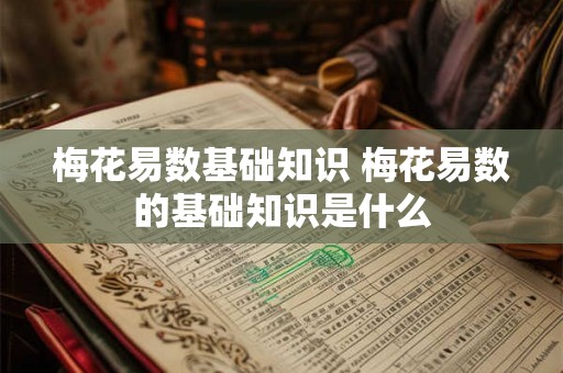 梅花易数基础知识 梅花易数的基础知识是什么