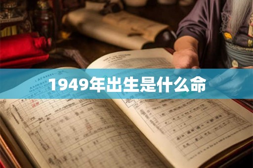 1949年出生是什么命 1949年出生是什么命