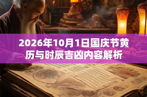 2026年10月1日国庆节黄历与时辰吉凶内容解析 2026年10月1日国庆节黄历与时辰吉凶内容解析
