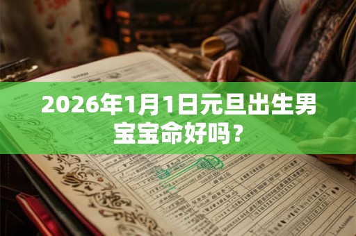2026年1月1日元旦出生男宝宝命好吗？