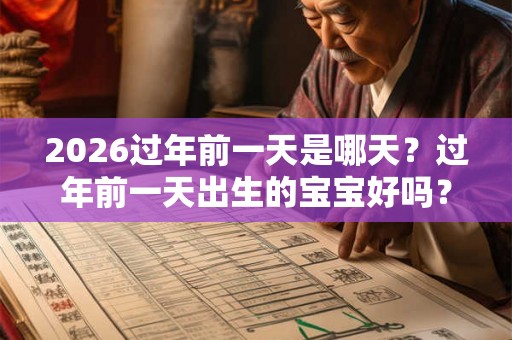 2026过年前一天是哪天？过年前一天出生的宝宝好吗？