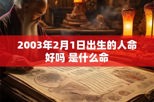 2003年2月1日出生的人命好吗 是什么命