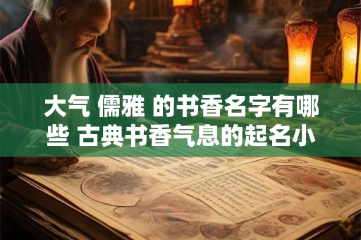 大气 儒雅 的书香名字有哪些 古典书香气息的起名小技巧