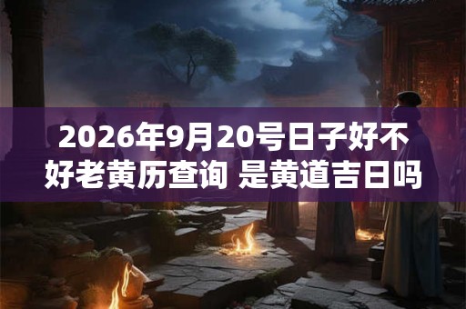 2026年9月20号日子好不好老黄历查询 是黄道吉日吗 2026年9月20号日子好不好老黄历查询 是黄道吉日吗