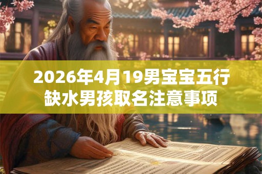 2026年4月19男宝宝五行缺水男孩取名注意事项