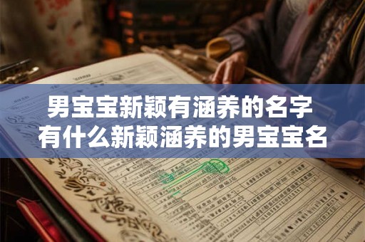 男宝宝新颖有涵养的名字 有什么新颖涵养的男宝宝名字推荐