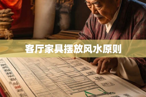 客厅家具摆放风水原则