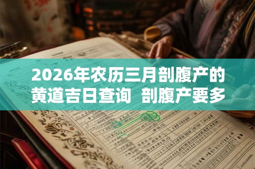 2026年农历三月剖腹产的黄道吉日查询  剖腹产要多久才能恢复