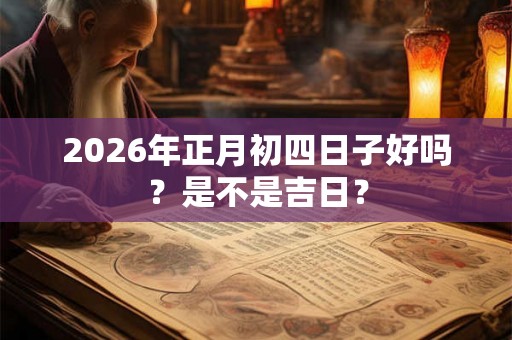 2026年正月初四日子好吗？是不是吉日？