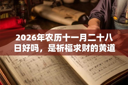 2026年农历十一月二十八日好吗，是祈福求财的黄道吉日吗？