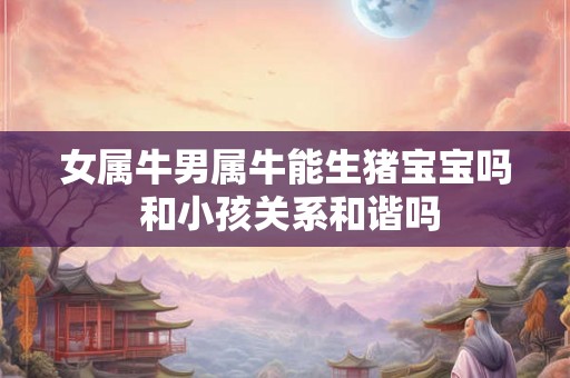 女属牛男属牛能生猪宝宝吗 和小孩关系和谐吗 女属牛男属牛能生猪宝宝吗 和小孩关系和谐吗