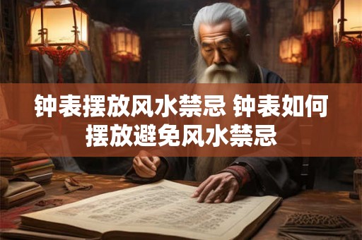 钟表摆放风水禁忌 钟表如何摆放避免风水禁忌