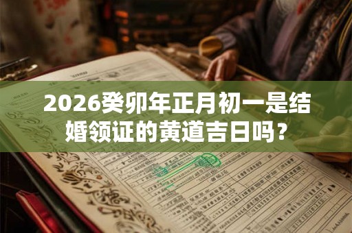 2026癸卯年正月初一是结婚领证的黄道吉日吗？