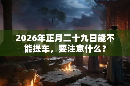 2026年正月二十九日能不能提车，要注意什么？