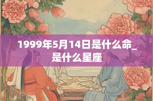 1999年5月14日是什么命_是什么星座