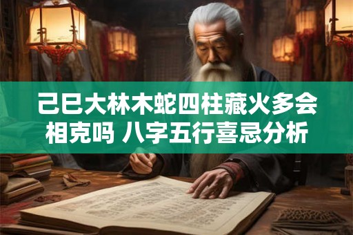 己巳大林木蛇四柱藏火多会相克吗 八字五行喜忌分析