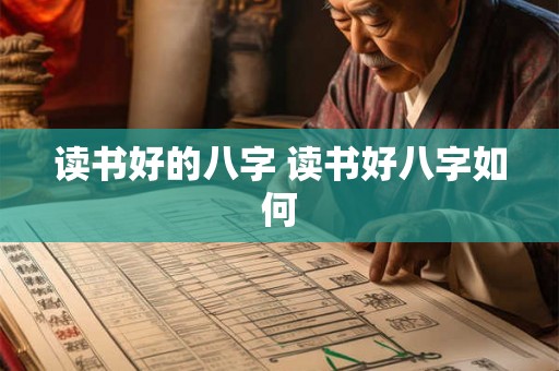 读书好的八字 读书好八字如何