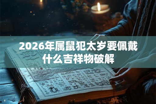 2026年属鼠犯太岁要佩戴什么吉祥物破解
