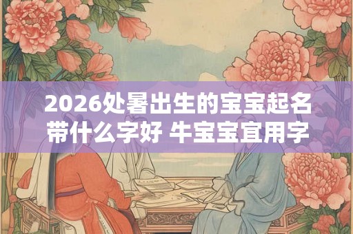 2026处暑出生的宝宝起名带什么字好 牛宝宝宜用字