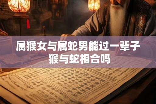 属猴女与属蛇男能过一辈子 猴与蛇相合吗