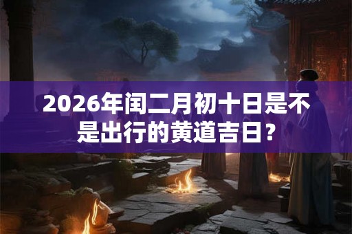 2026年闰二月初十日是不是出行的黄道吉日？
