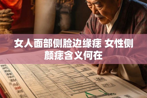 女人面部侧脸边缘痣 女性侧颜痣含义何在
