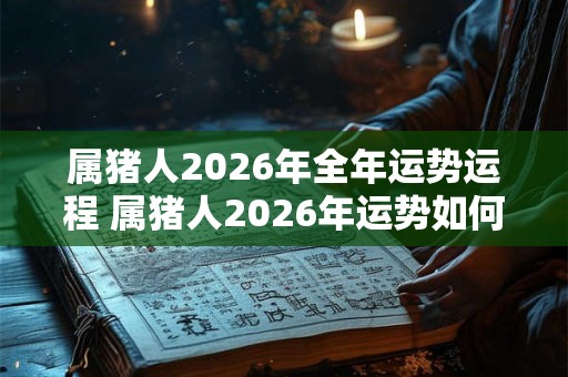 属猪人2026年全年运势运程 属猪人2026年运势如何