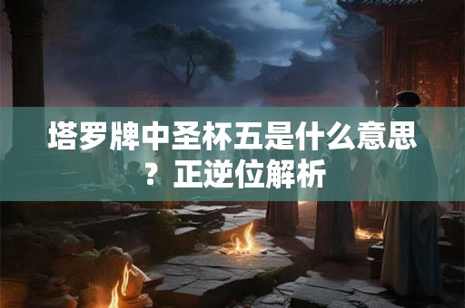 塔罗牌中圣杯五是什么意思？正逆位解析