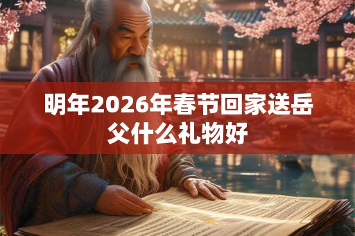 明年2026年春节回家送岳父什么礼物好