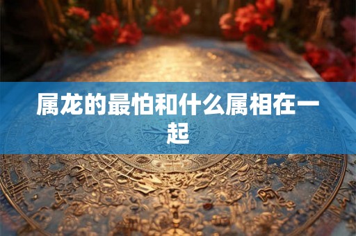 属龙的最怕和什么属相在一起