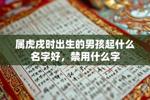 属虎戌时出生的男孩起什么名字好，禁用什么字