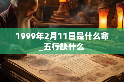 1999年2月11日是什么命_五行缺什么