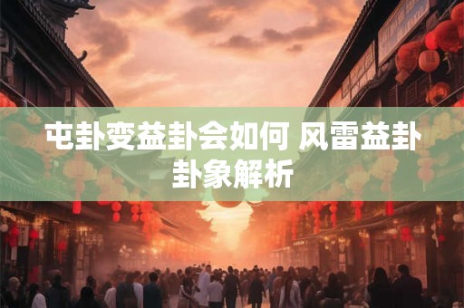 屯卦变益卦会如何 风雷益卦卦象解析