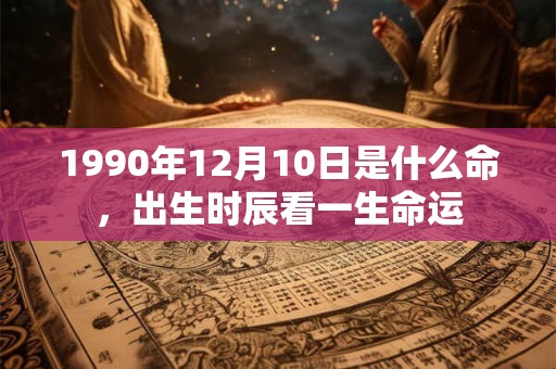 1990年12月10日是什么命，出生时辰看一生命运