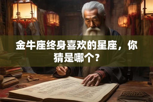 金牛座终身喜欢的星座，你猜是哪个？