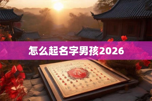 怎么起名字男孩2026 怎么起名字男孩2026
