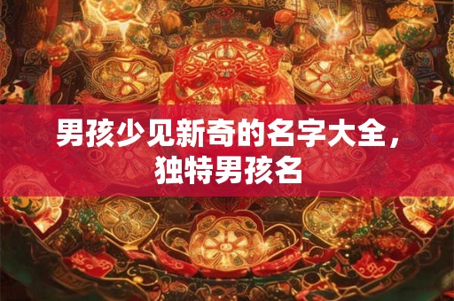 男孩少见新奇的名字大全，独特男孩名