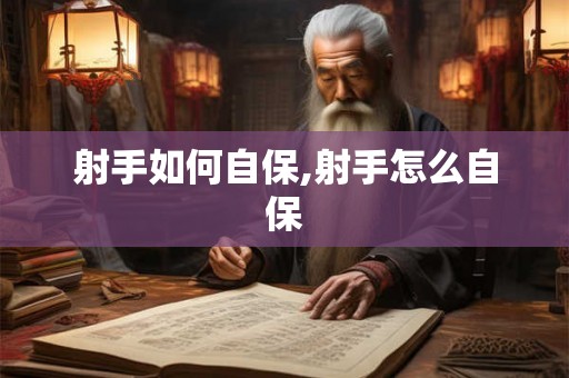 射手如何自保,射手怎么自保
