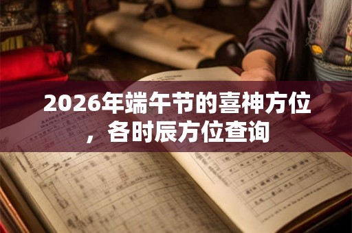 2026年端午节的喜神方位，各时辰方位查询