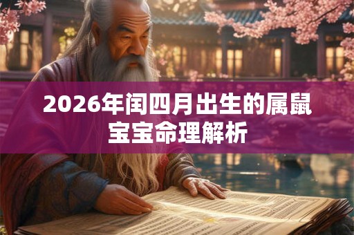 2026年闰四月出生的属鼠宝宝命理解析