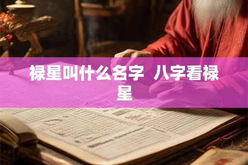 禄星叫什么名字 八字看禄星 禄星叫什么名字 八字看禄星