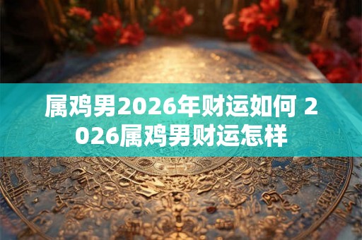 属鸡男2026年财运如何 2026属鸡男财运怎样