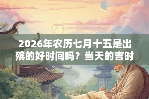 2026年农历七月十五是出殡的好时间吗?当天的吉时是几点? 2026年农历七月十五是出殡的好时间吗?当天的吉时是几点?